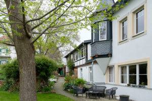 Ferienwohnung vom Garten aus